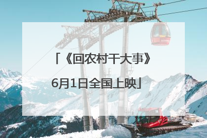 《回农村干大事》6月1日全国上映